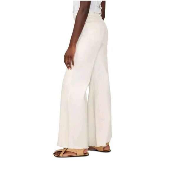 DL1961 Hepburn Wide Leg High Rise Vintage Jeans-Eggshell Size 20W NWT MSRP $199 - Picture 6 of 16